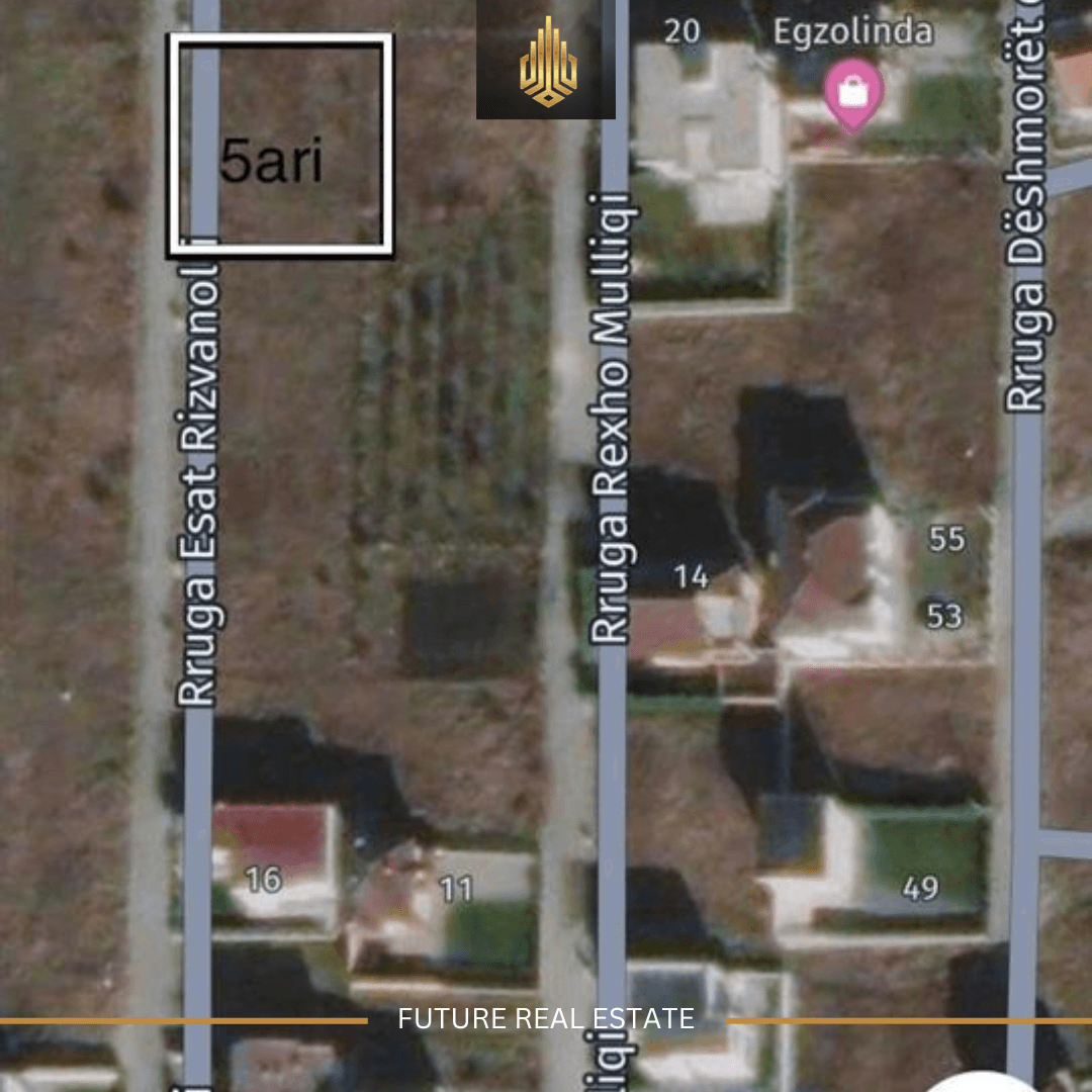 Tokë në SHITJE/500m²/5 ari 2