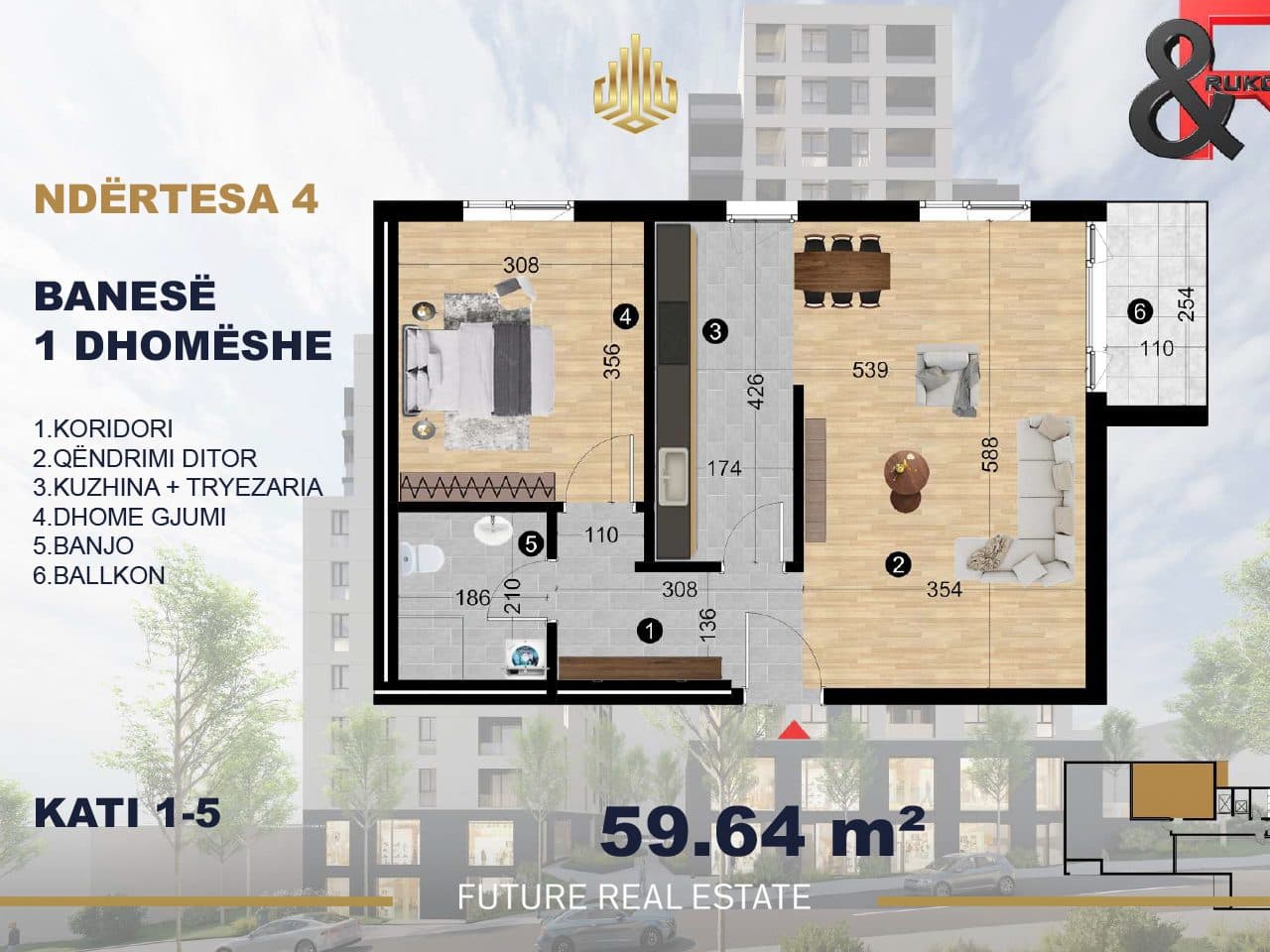 Banesa në SHITJE/59m2 4
