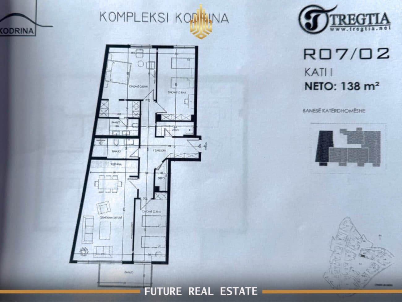 Banesë me QIRA – 3 Dhoma gjumi – Prishtinë – Kodrina