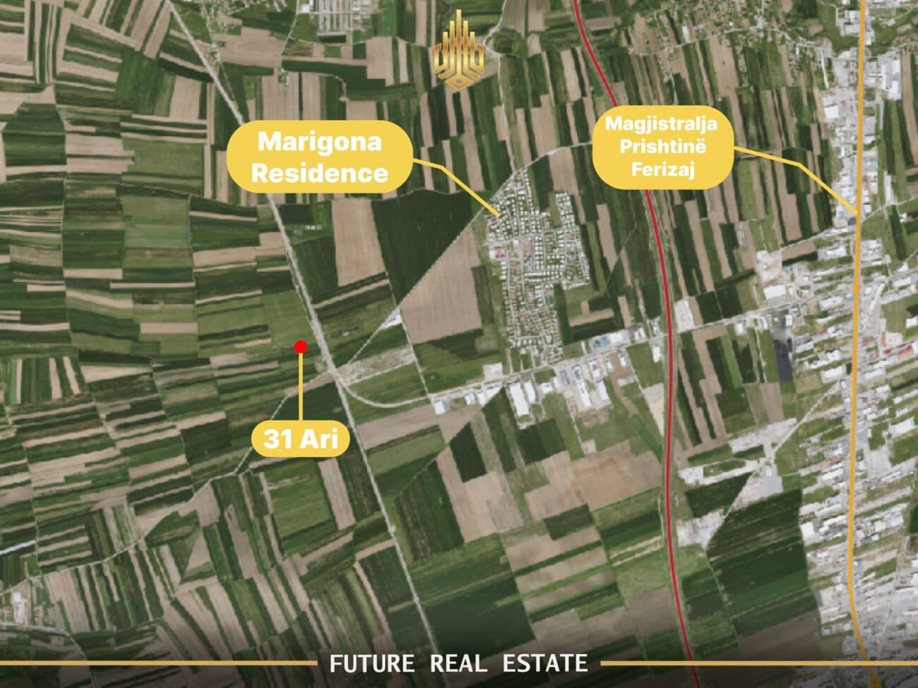 Tokë në SHITJE – 31 ari – Prishtinë – Afër Marigona Residence