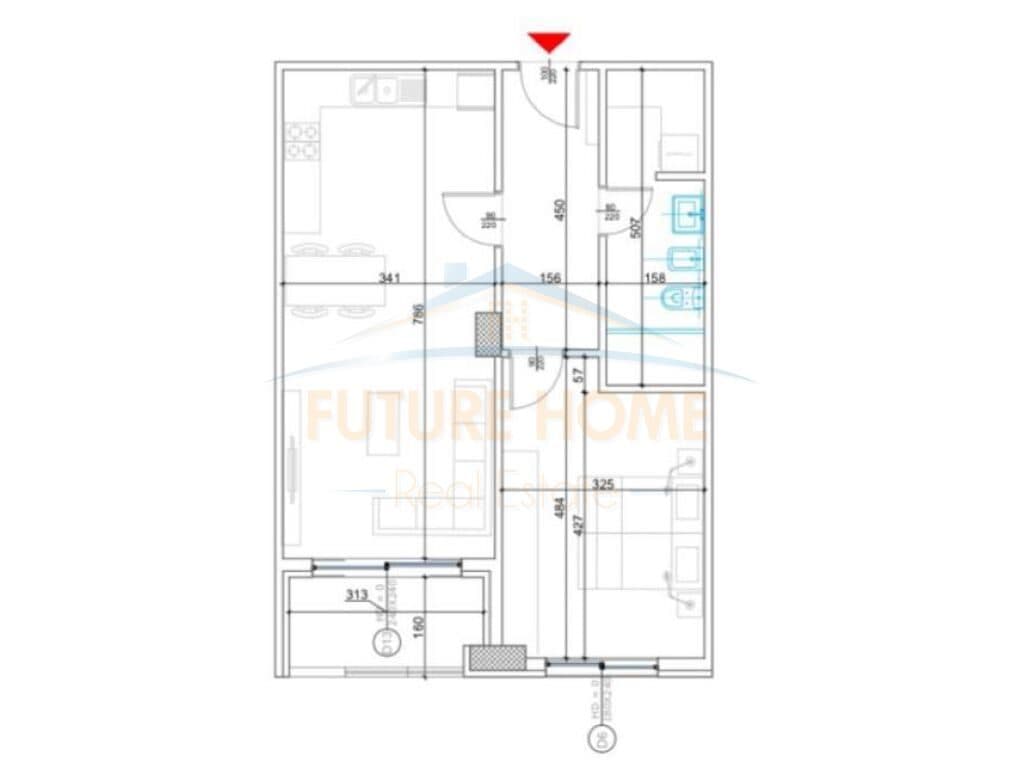 Shitet, Apartament 1+1, Liqeni i Thate 3