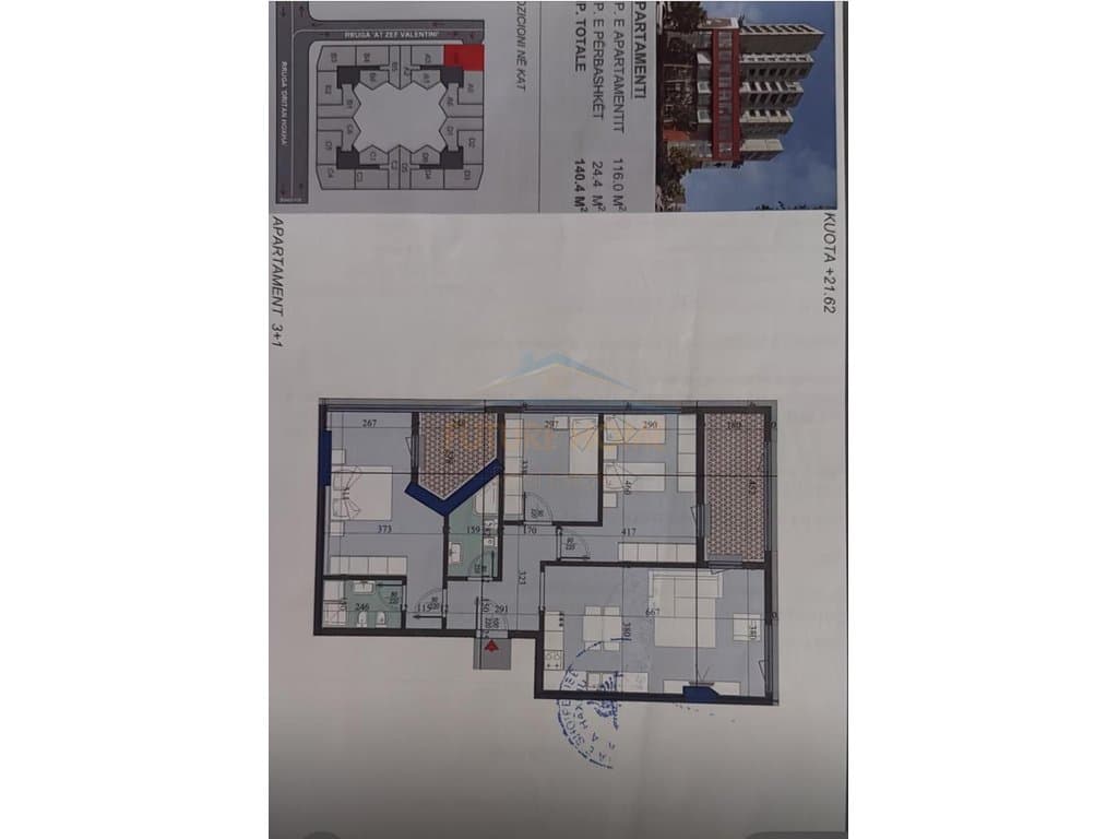 Shitet,Apartament 3+1+2, Colonnade Building, Rruga Dritan Hoxha