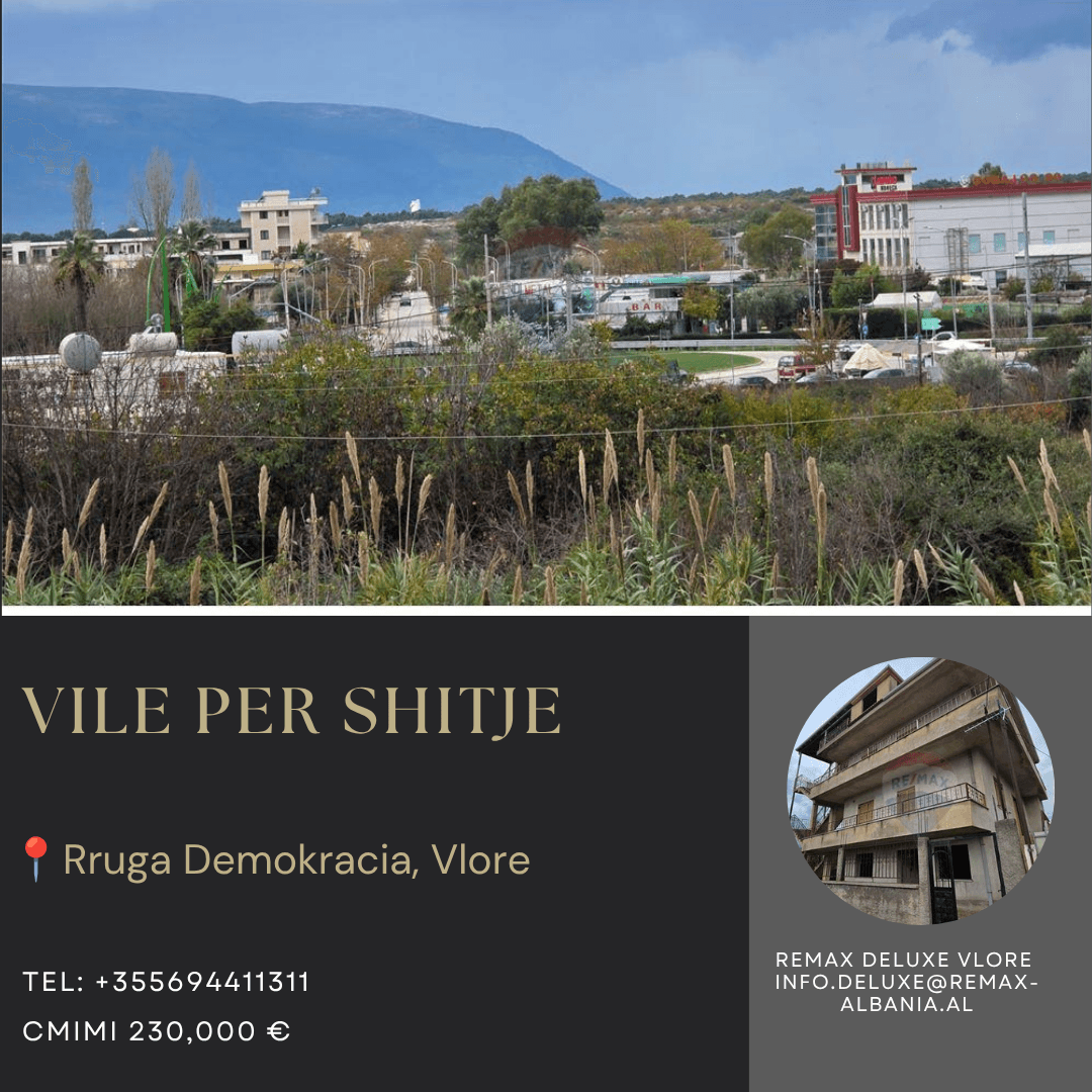 🏢 NDËRTESË 4-KATËSHE PËR SHITJE – PRANË BYPASS-IT, VLORË