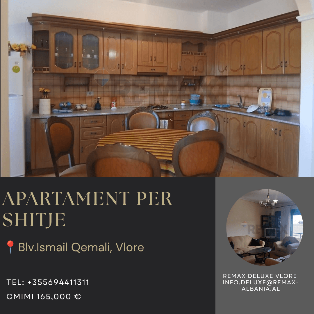 🏡 APARTAMENT 2+1 ME GARAZH PËR SHITJE – BLV. ISMAIL QEMALI, VLORË