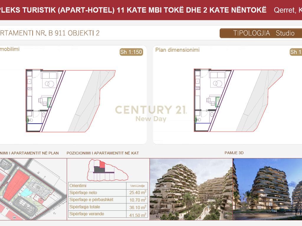 SHITET STUDIO ME VERANDE - SEASTRA RESIDENCE - QERRET! 3