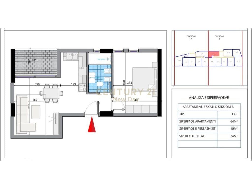 Apartament 1+1 për Shitje në Orikum, Vlorë! 2