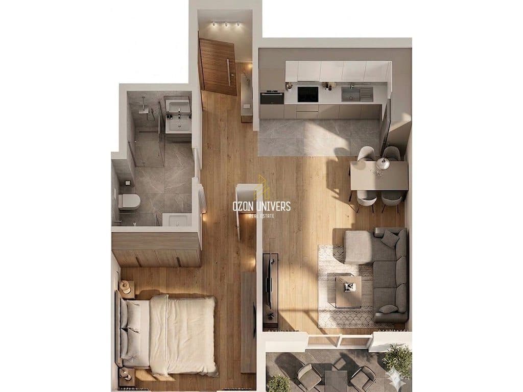 Apartament 1+1 për shitje, Bulevardi Nënë Tereza, Kamëz! 1