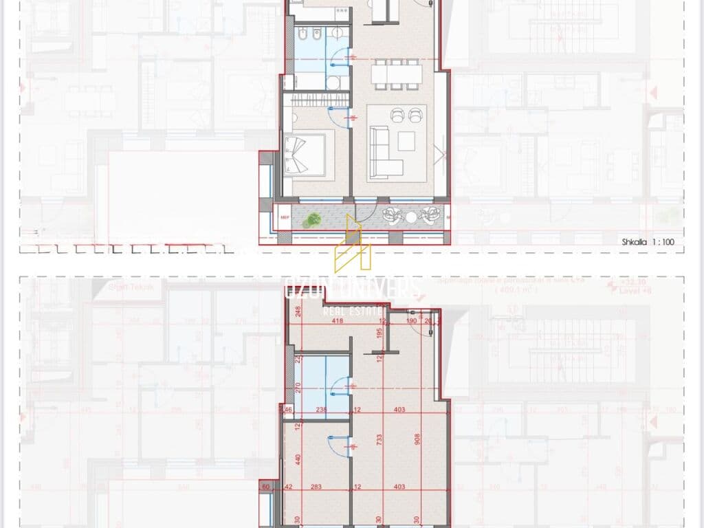 Dy Apartamente 1+1 për Shitje tek Manhatan Residence, Zogu i Zi (pranë Kryqëzimit të Don Boskos). 3