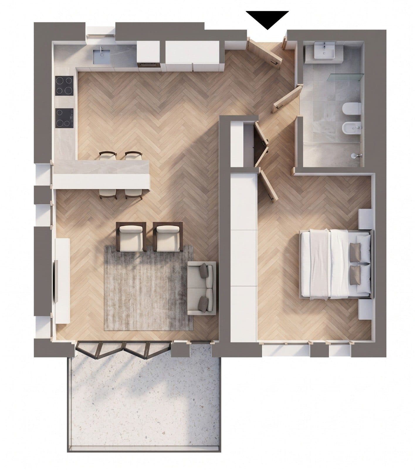 Apartament 1+1 për shitje në Green Coast 2 ! 1