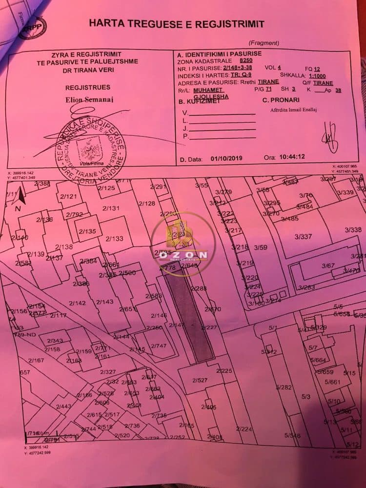 Shitet apartament 3+1, Me hipoteke . Adresa : Rruga “Muhamet Gjollesha”