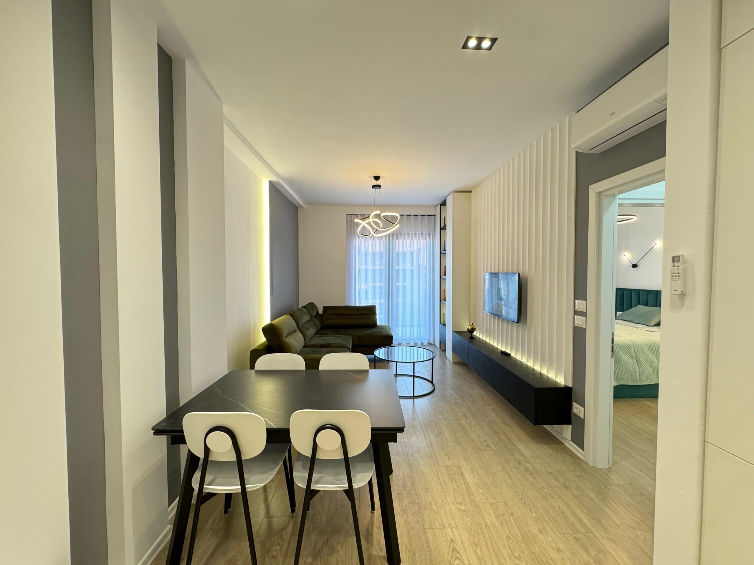 Apartament modern 1+1 me qira tek Tirana Garden Building, Rruga e Kavajës! 3