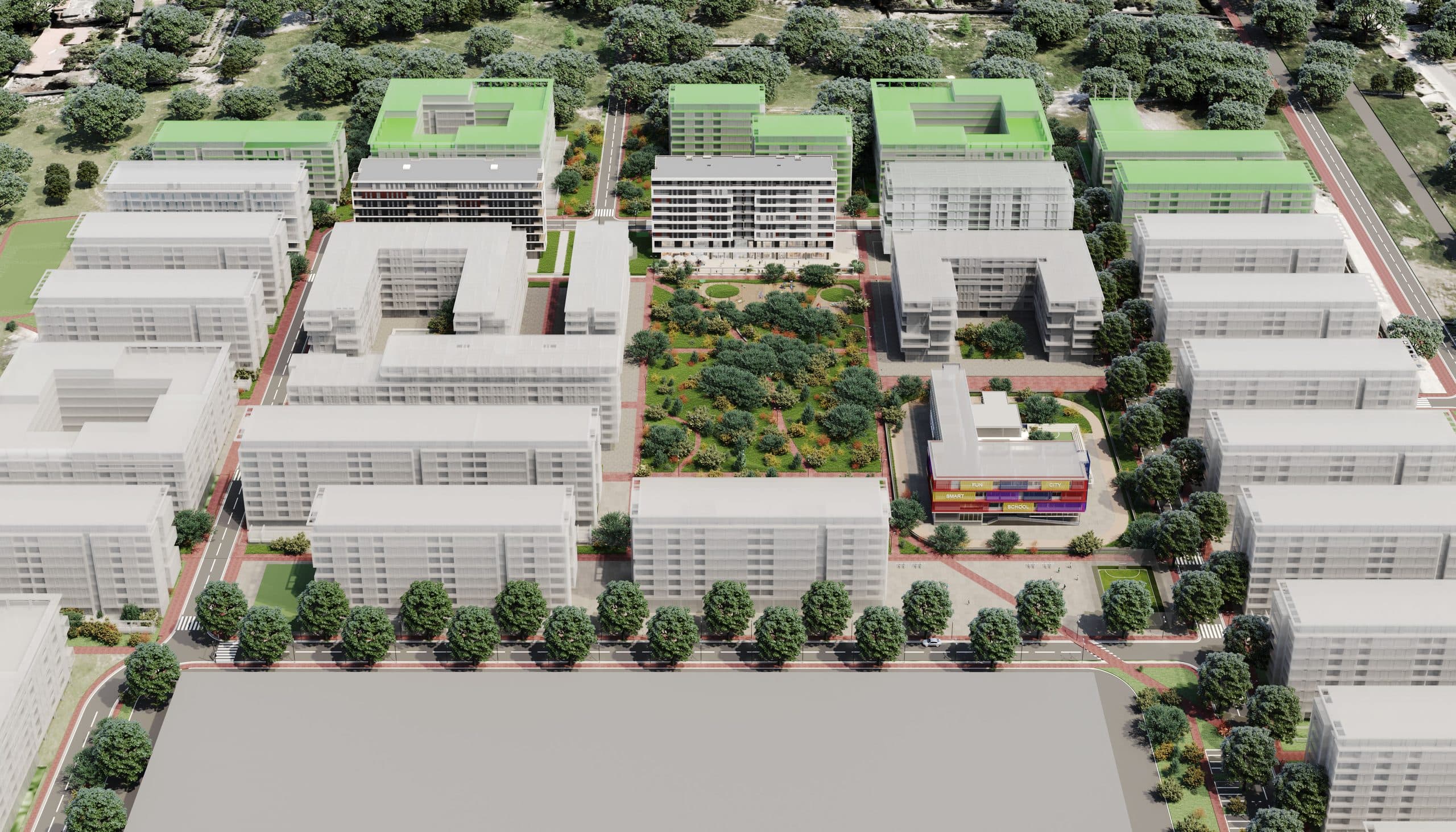 SHITET APARTAMENT 2+1+2 TEK KOMPLEKSI UNIVERS CITY, PRANË QTU-SË ! 2