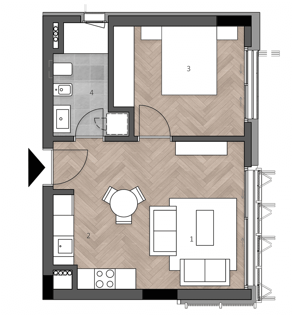 Apartament 1+1+parkim për shitje në Green Coast 2 ! 1