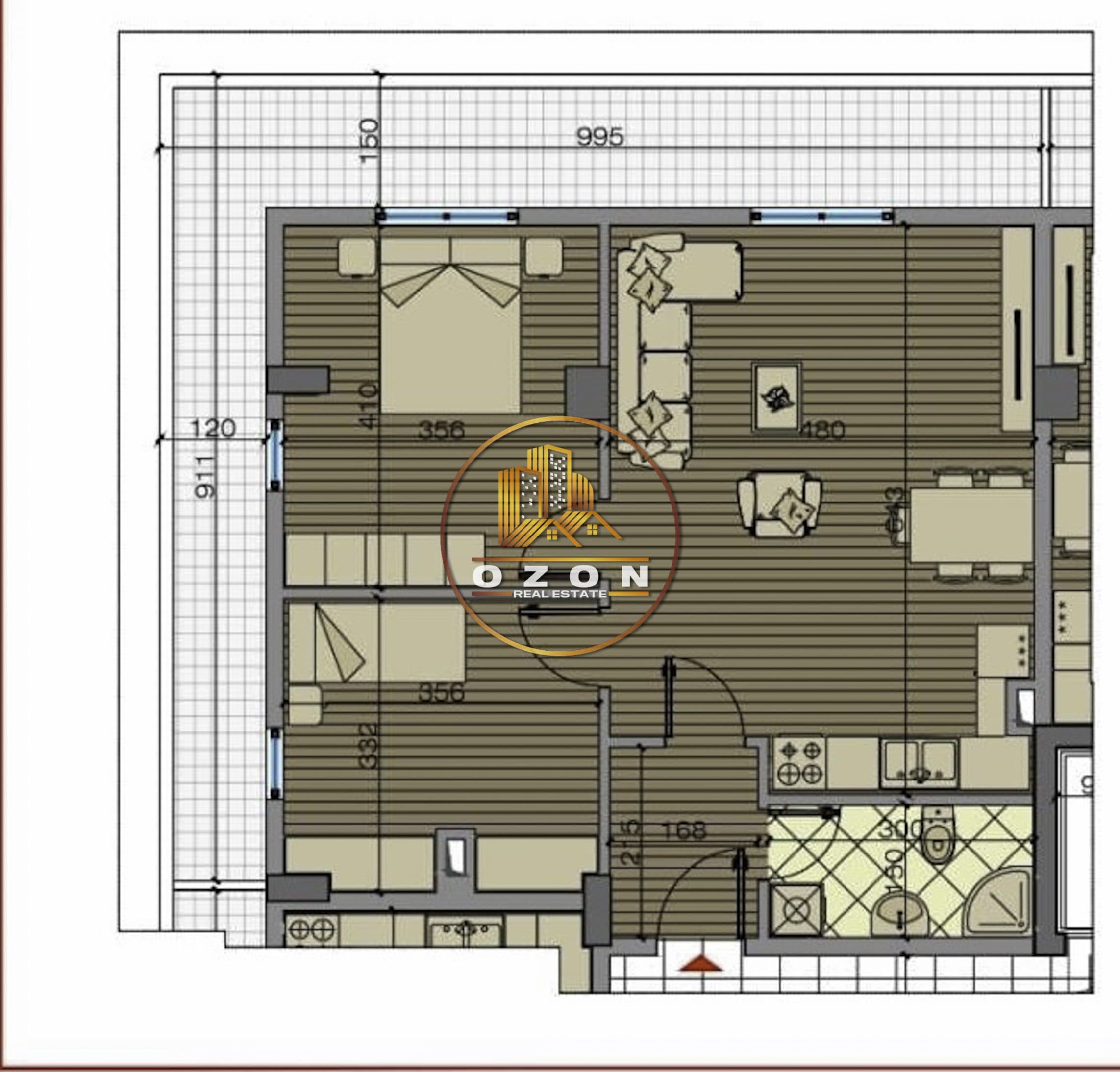SHITET APARTAMENT 2+1 TEK KOMPLEKSI SIMA COM, UNAZA E RE!