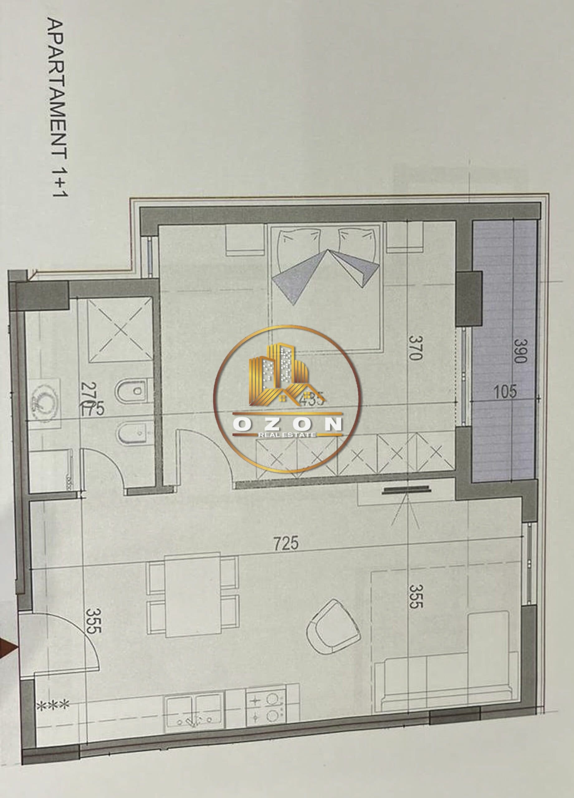 SHITEN 2 APARTAMENTE 1+1, TEK “UNIVERS CITY”!