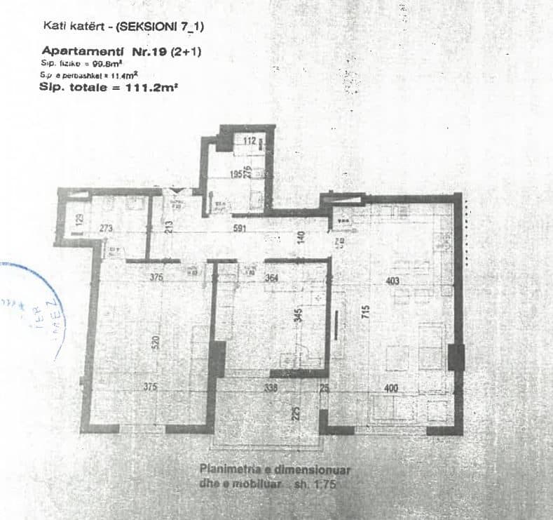 Apartament 2+1+2 për Shitje tek Bulevardi Nënë Tereza në Kamëz! 2