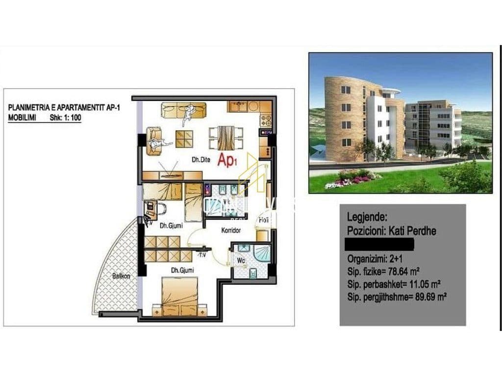Apartament 2+1+2 për shitje në Linzë , Fresk!