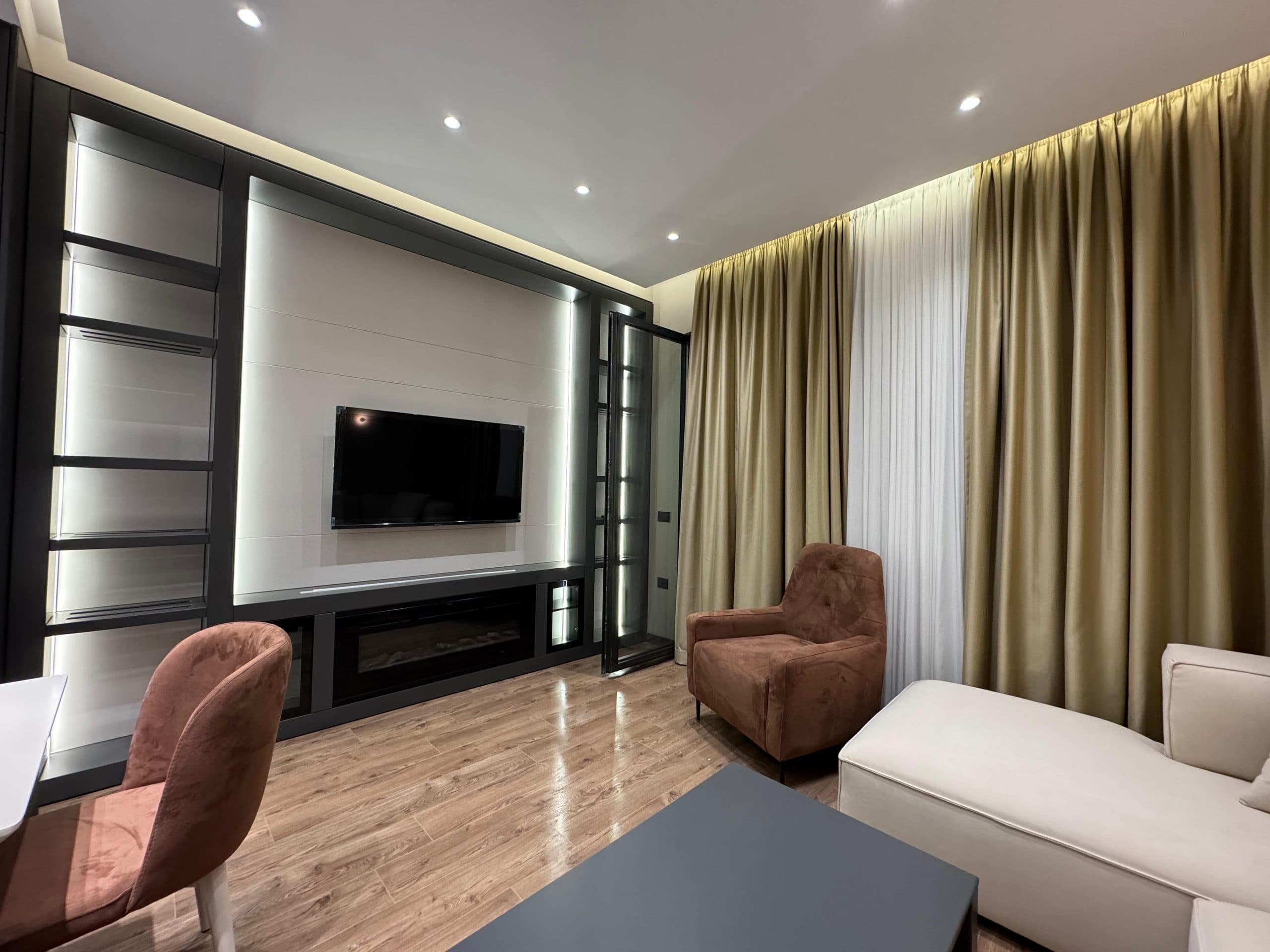 Apartament luksoz 1+1 për qira tek Kompleksi Delijorgji, Rruga e Kavajës! 4