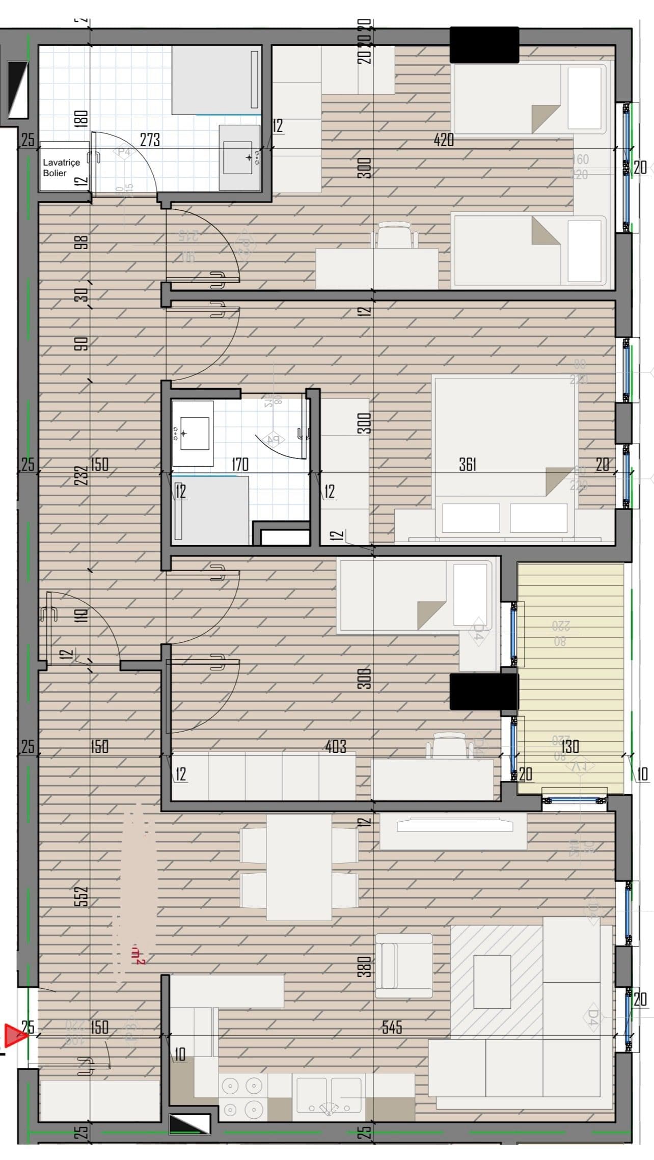 Shitet Apartament 3+1+2 në Kompleksin Univers City 4