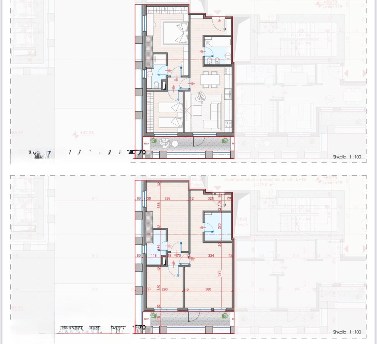Apartamente 2+1 për Shitje tek Manhatan Residence, Zogu i Zi (pranë Kryqëzimit të Don Boskos). 3