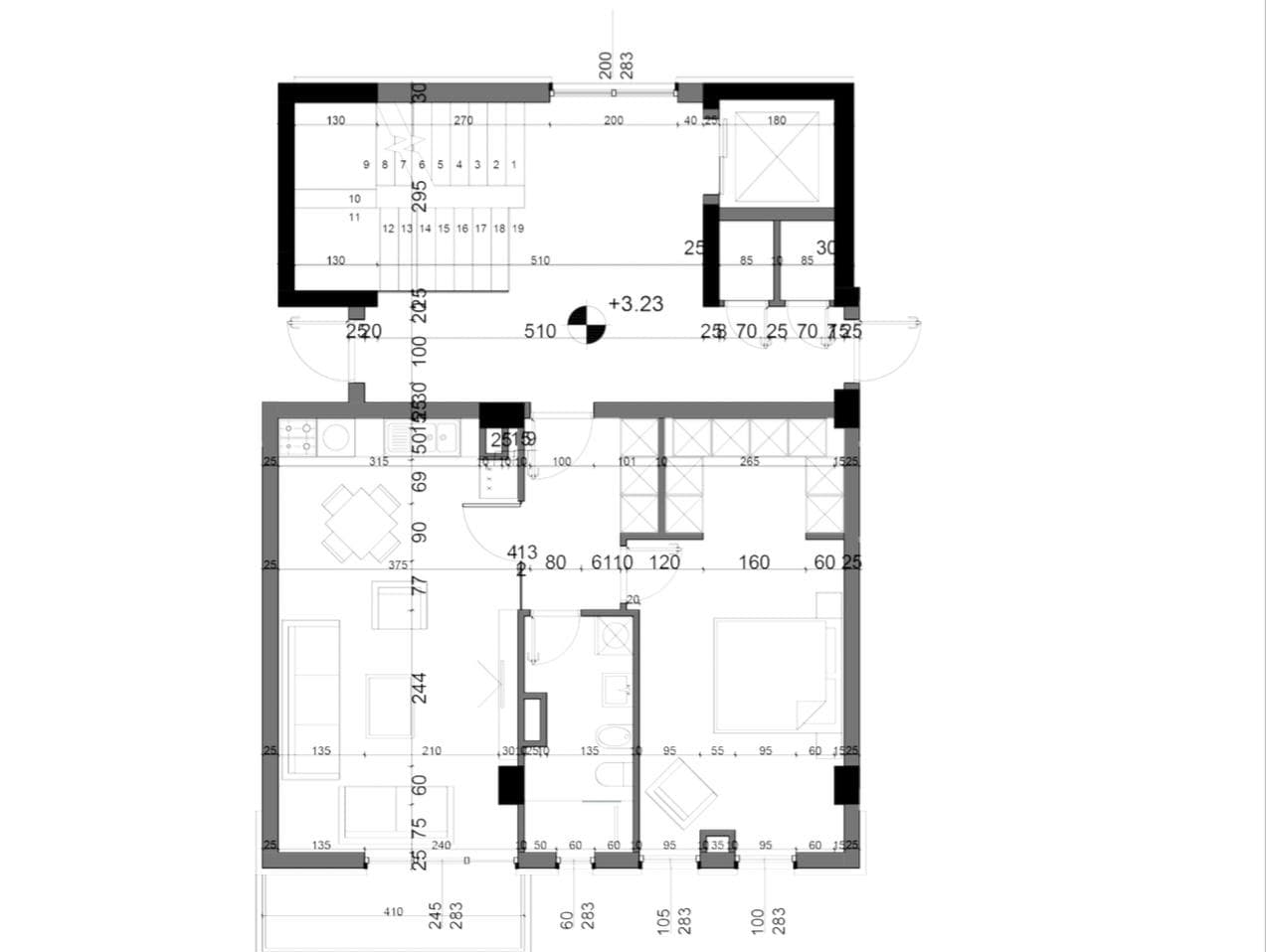 Apartament 1+1 për Shitje Tek Tulipan Rezidencë 2