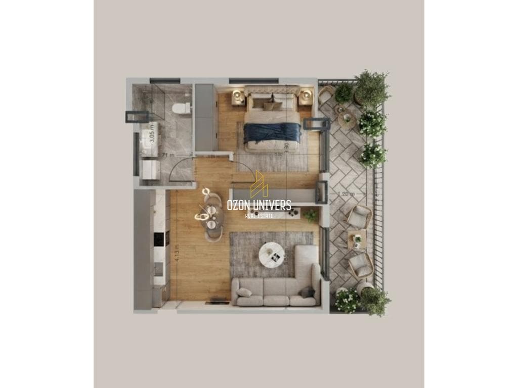 Apartament 1+1 me hipotekë për shitje, tek Kodra e Diellit!