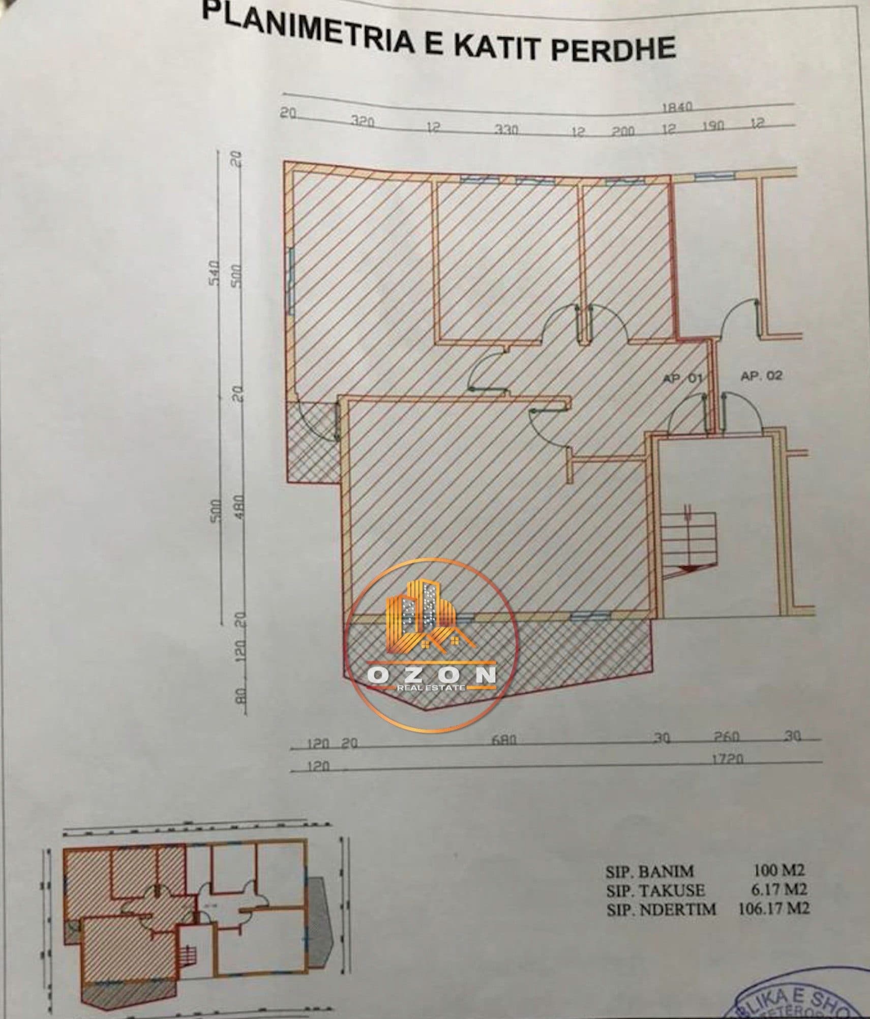 SHITET APARTAMENT 2+1 NE SELITE !!