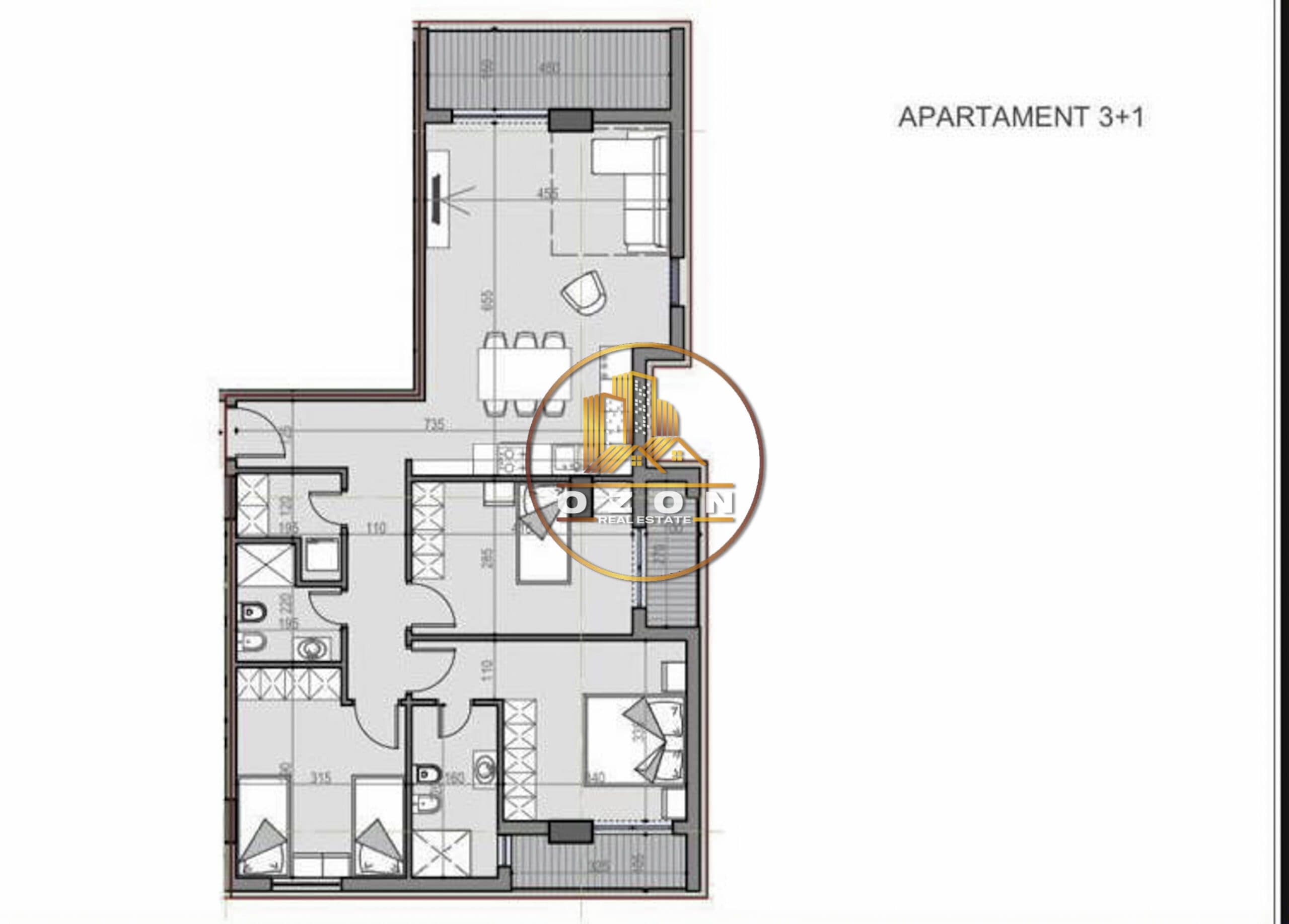 SHITEN 2 APARTAMENTE 3+1, TEK “UNIVERS CITY”! 1