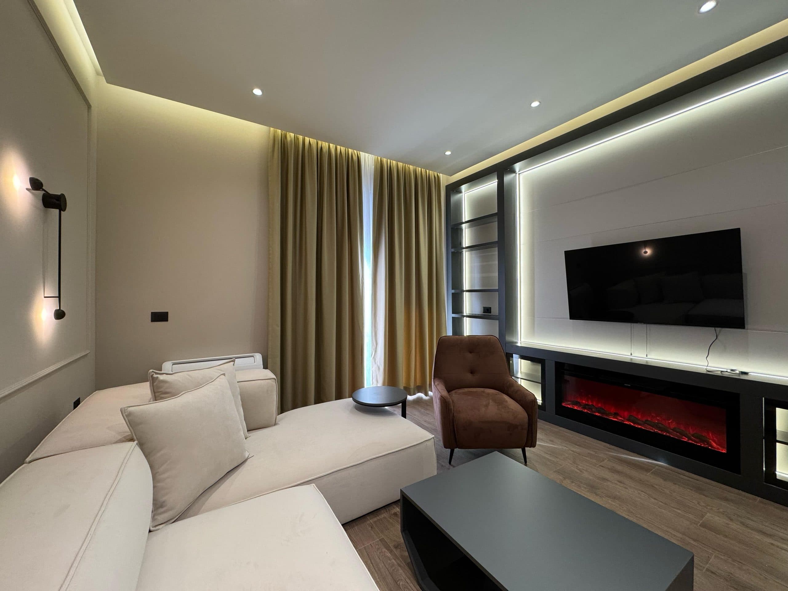 Apartament luksoz 1+1 për qira tek Kompleksi Delijorgji, Rruga e Kavajës! 2