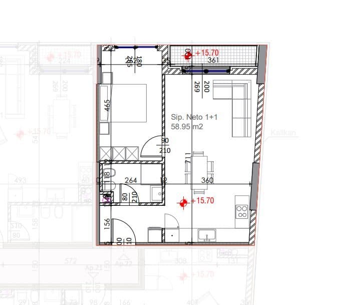 Tipologji Apartamentesh në Shitje 1+1 tek Ish Fusha e Aviacionit! 3