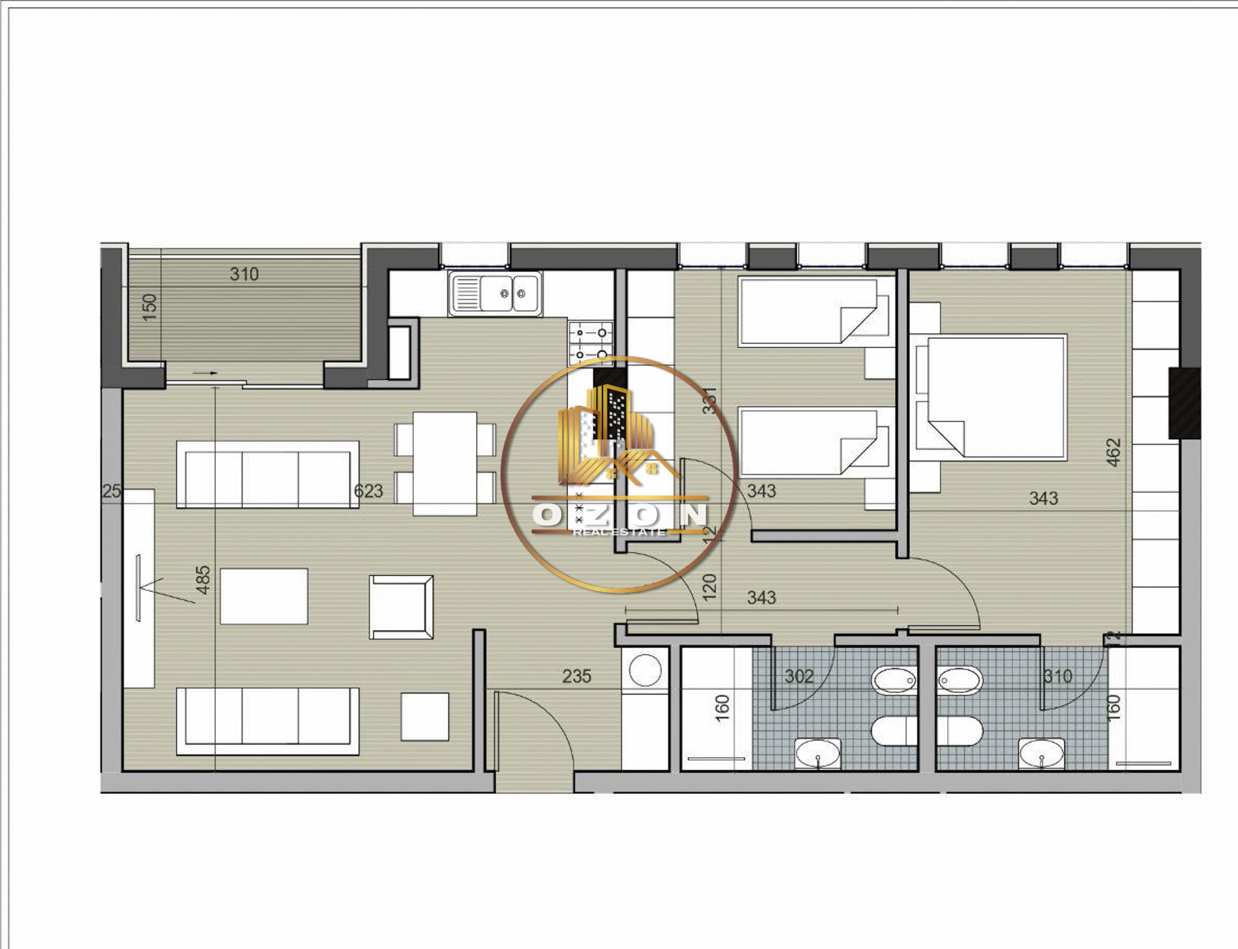 SHITEN TIPOLOGJI APARTAMENTESH 2+1, TEK “UNIVERS CITY” ME SUPER CMIM! 3