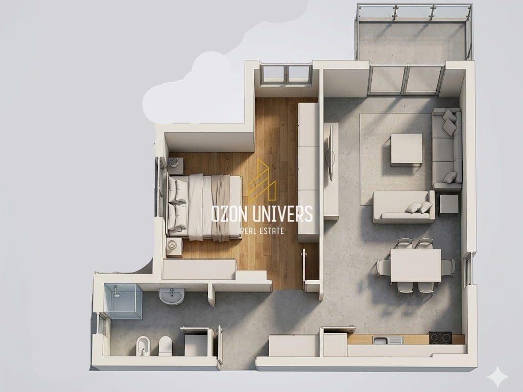 Apartament 1+1 për shitje, Sanel Residence, Paskuqan