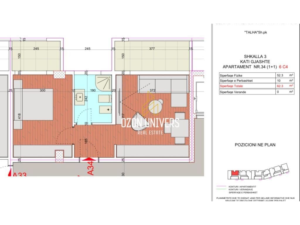Apartament 1+1 për Shitje në Potam, Himarë! 3