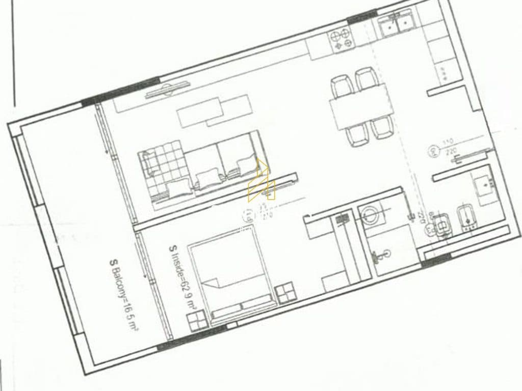 Apartament 1+1 për shitje tek Folie Marine ,Jalë! 2
