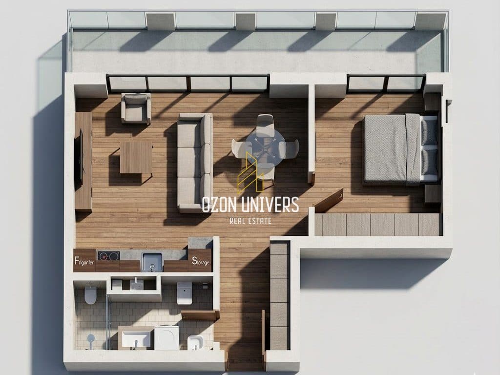 Apartament 1+1 për shitje tek One Orikum Bay, Përballe Portit! 1