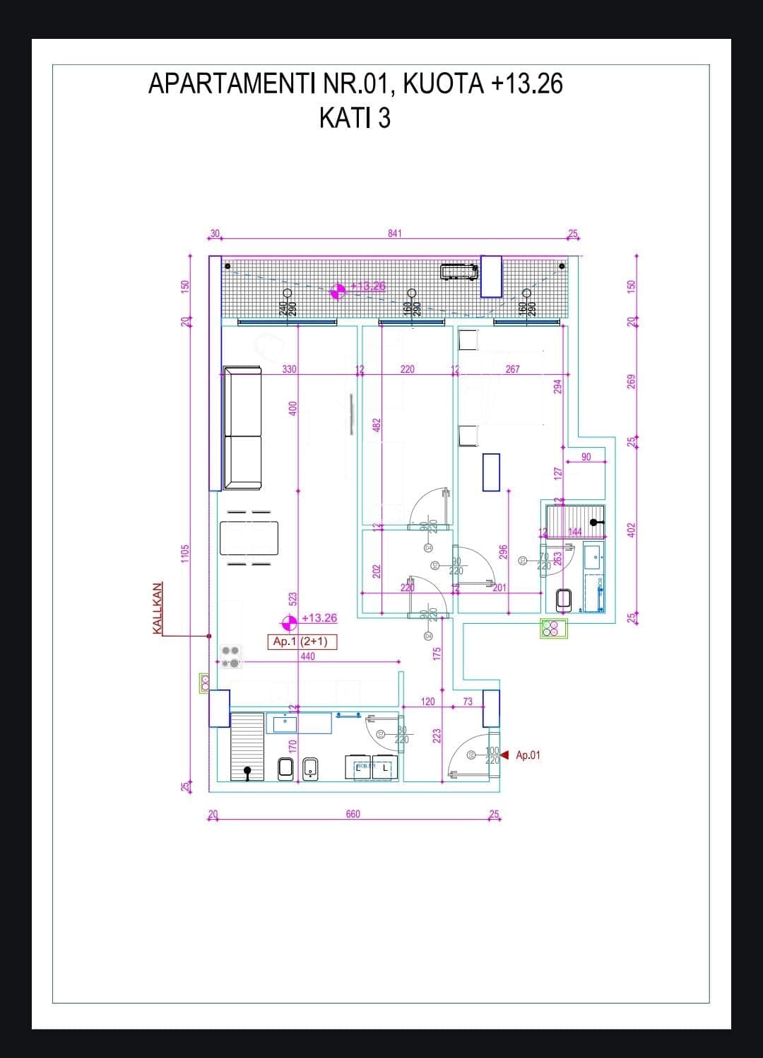 Apartament per shitje ne Bllok ! 2
