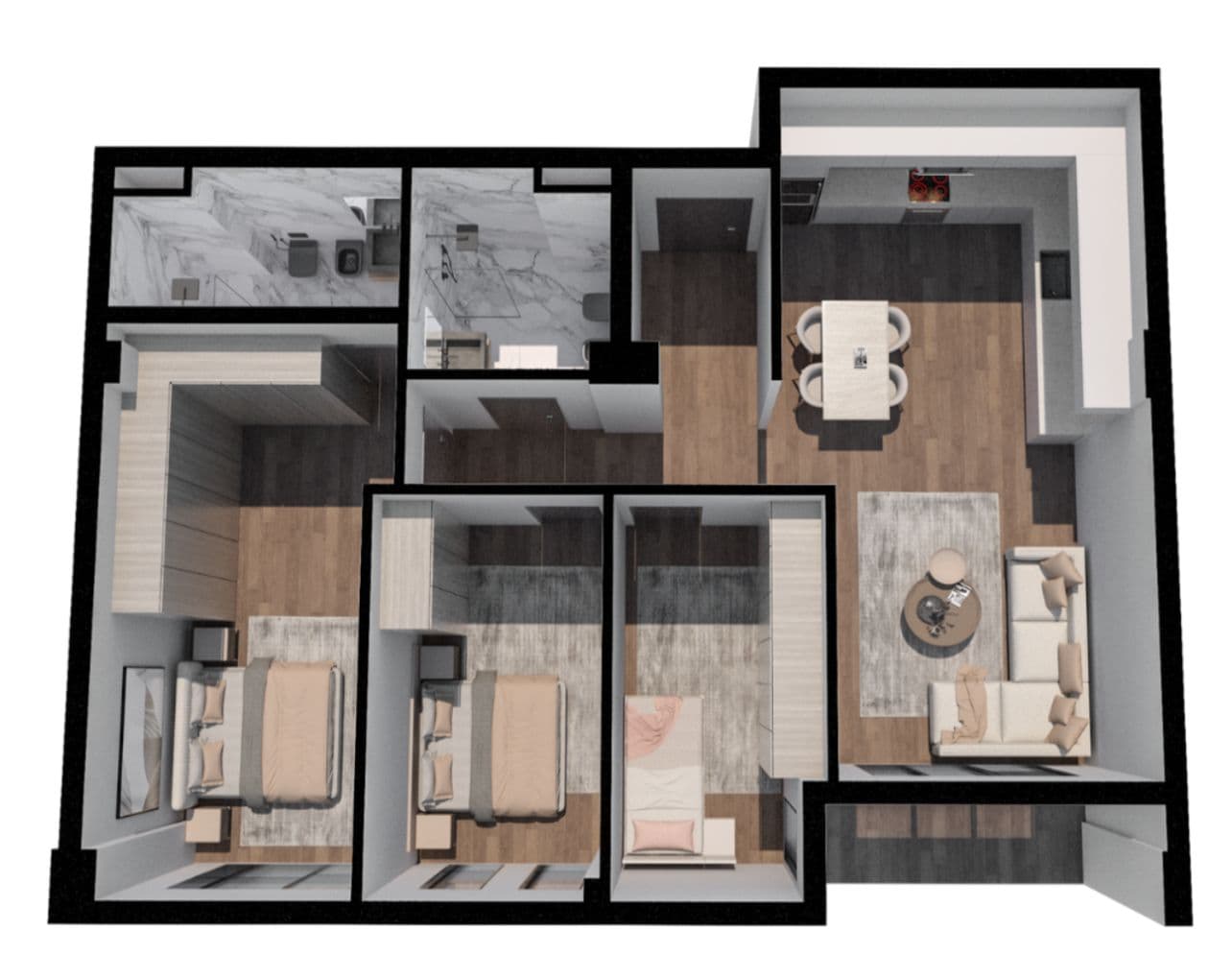 Shitet apartament 3+1+2, në Paskuqan! 4