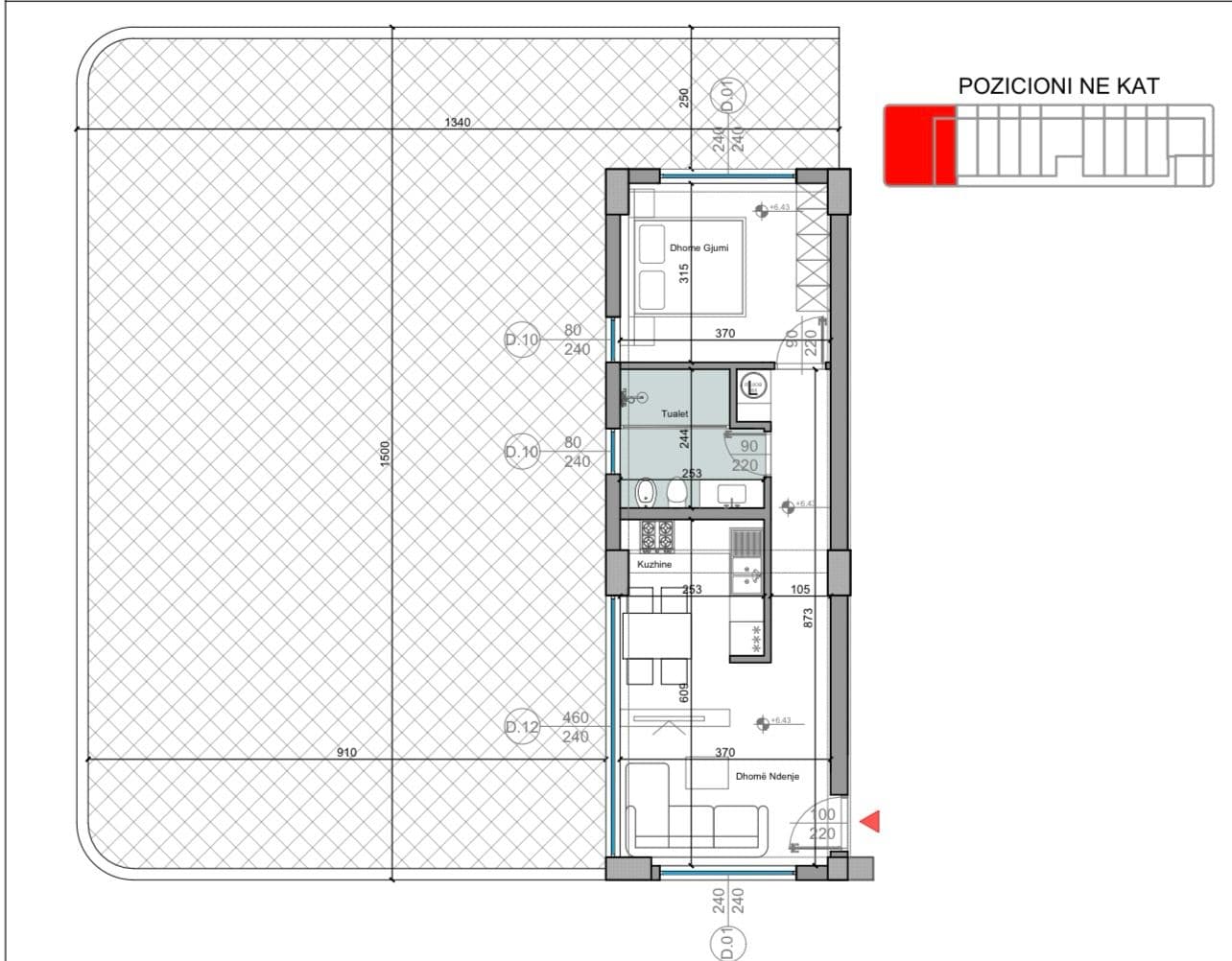 SHITEN TIPOLOGJI APARTAMENTESH TEK TURQUOISE MARINA , HAMALLAJ , GJIRI I LALZIT! 3