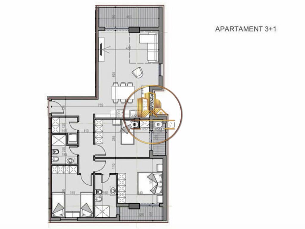 SHITEN 2 APARTAMENTE 3+1, TEK “UNIVERS CITY”! 1