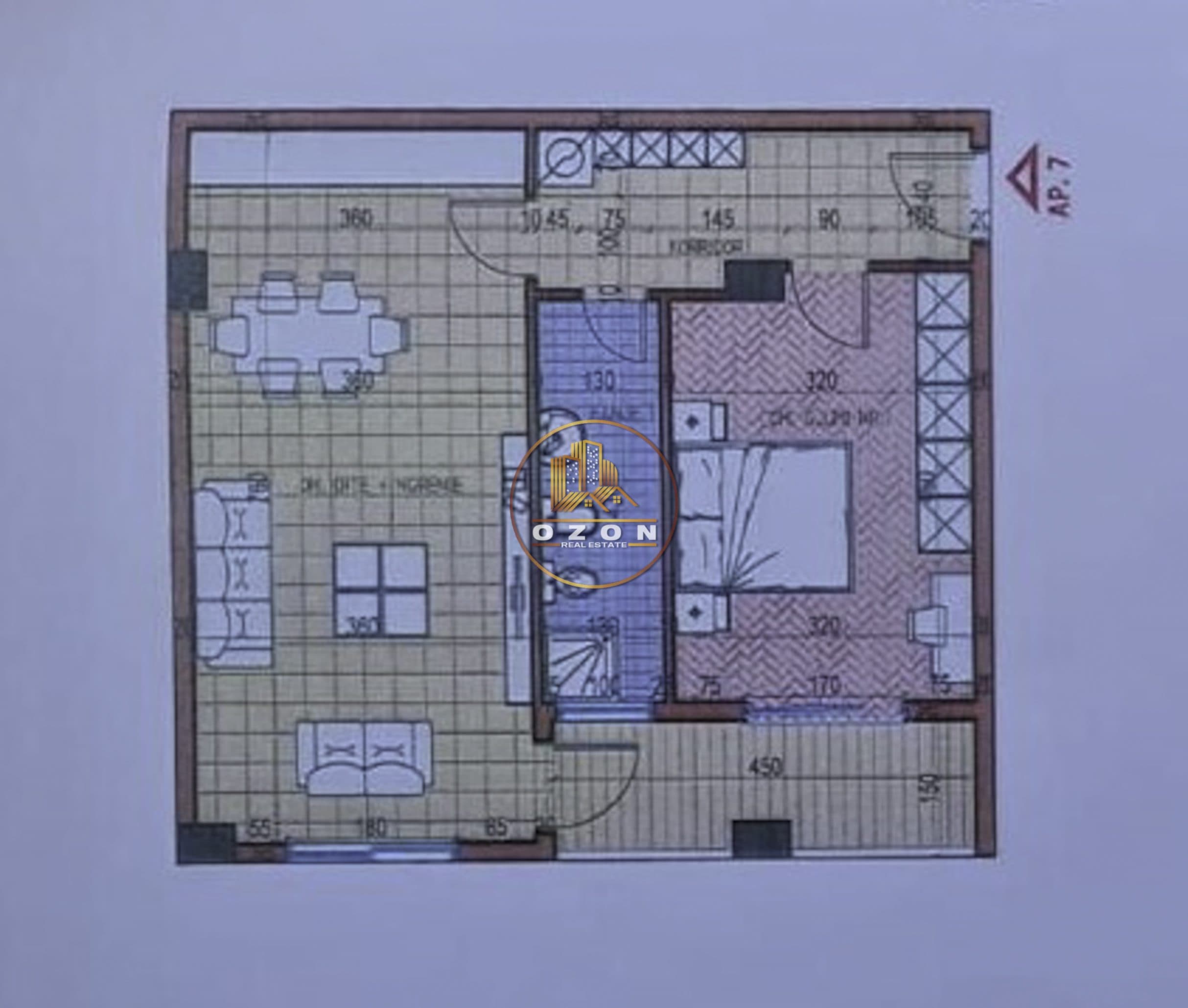 OKAZION !!! SHITET APARTAMENT 1+1 NE FRESK ,580 EURO/M2