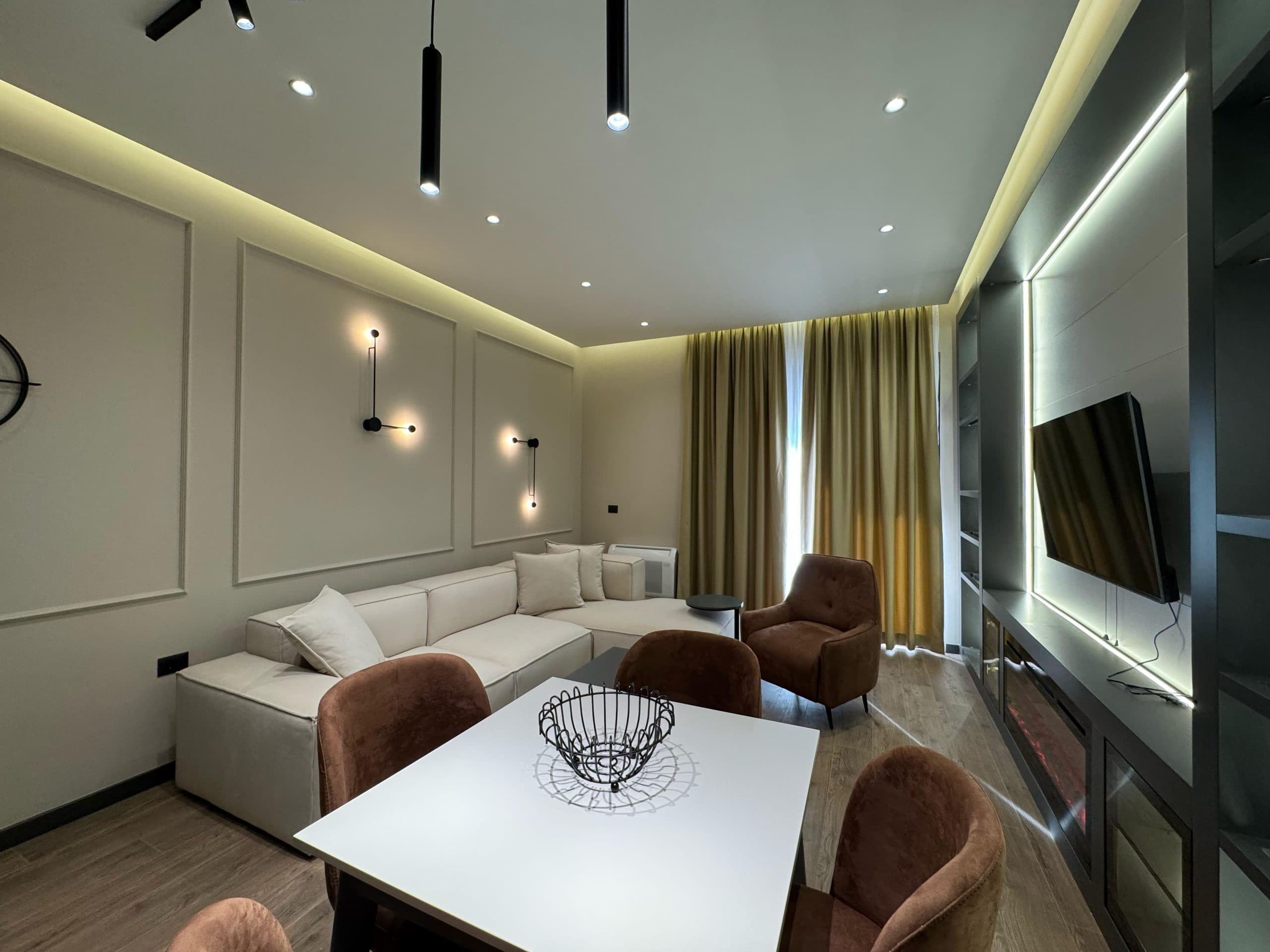 Apartament luksoz 1+1 për qira tek Kompleksi Delijorgji, Rruga e Kavajës! 4