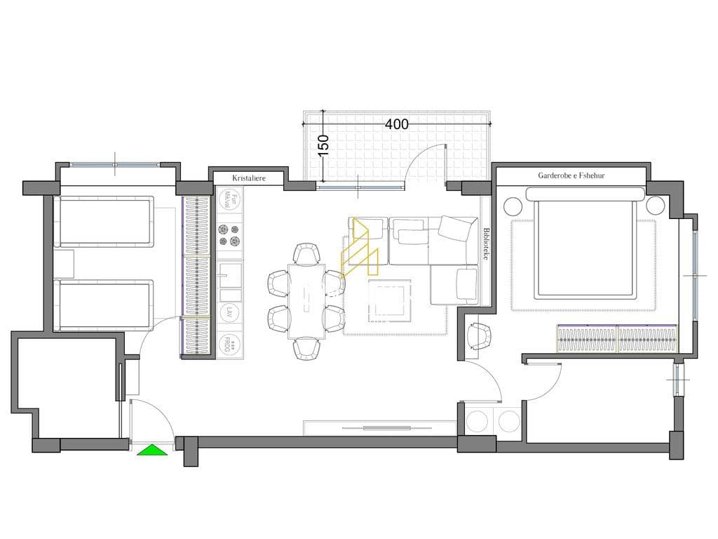 Apartament 2+1+2 në shitje, tek Lakeland Residence, Farkë 2