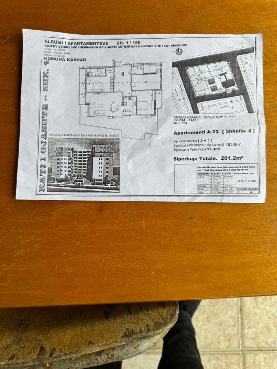 Apartament 2+1 në Shitje te Pallatet Çabej,Misto Mame ! 1