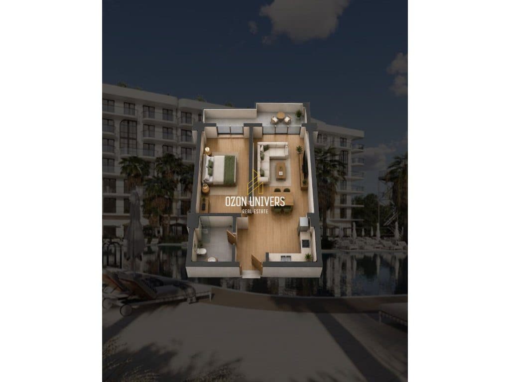 Apartament 1+1 për shitje, Bonita Luxury, Golem!!