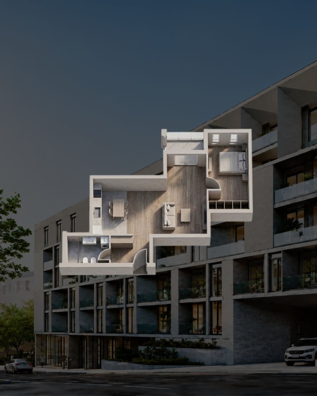 Apartament 1+1 për shitje, Aluna 5 Residence, Paskuqan!