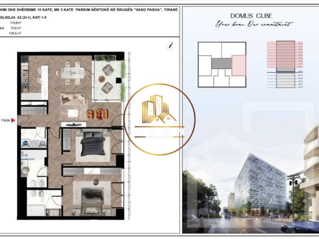 Apartamente te tipologjive te ndryshme per shitje ne Bllok!