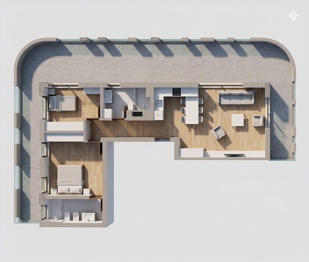 Apartament 2+1+2 për shitje tek One Orikum Bay, Përballe Portit! 1