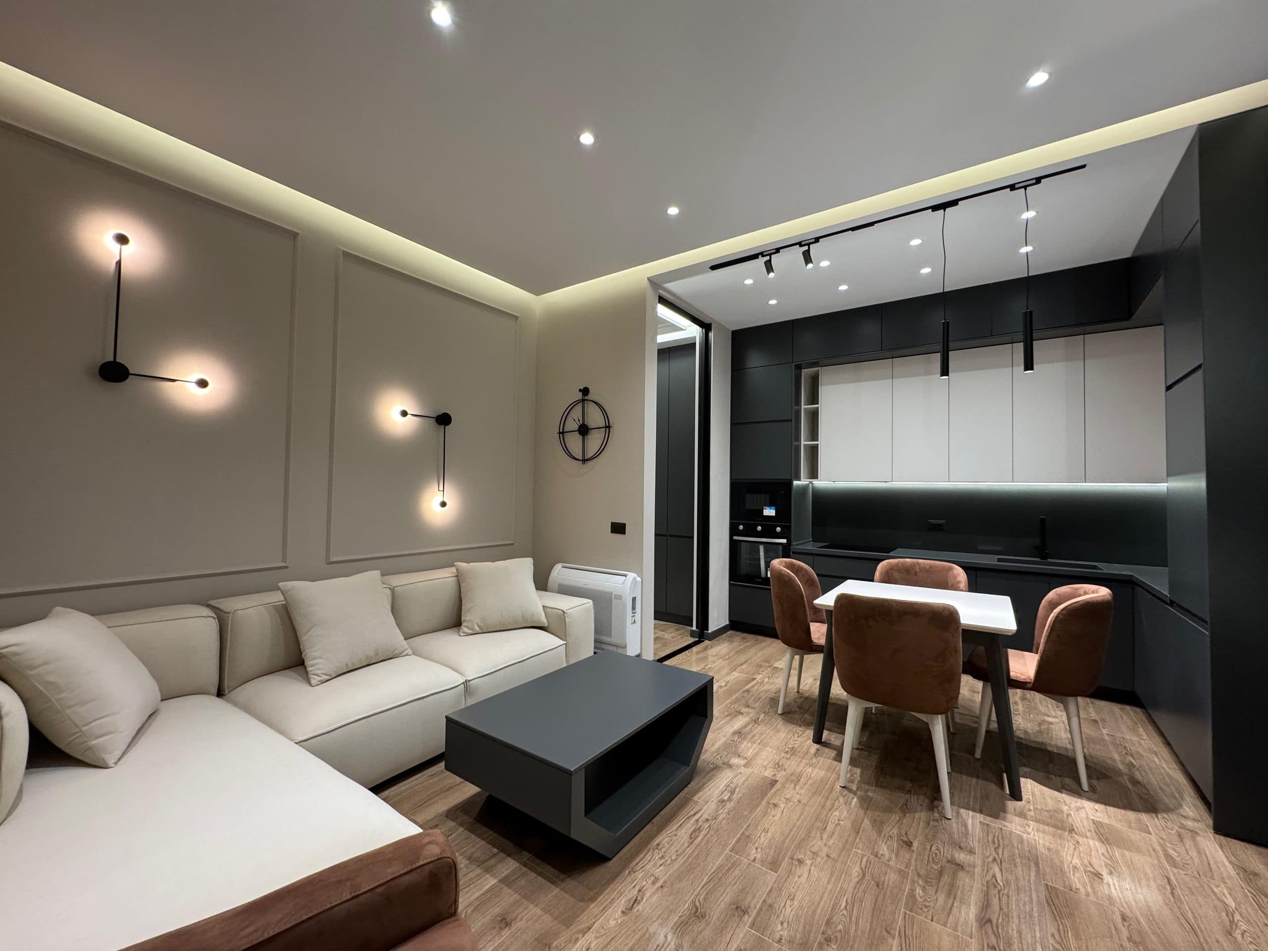 Apartament luksoz 1+1 për qira tek Kompleksi Delijorgji, Rruga e Kavajës! 2