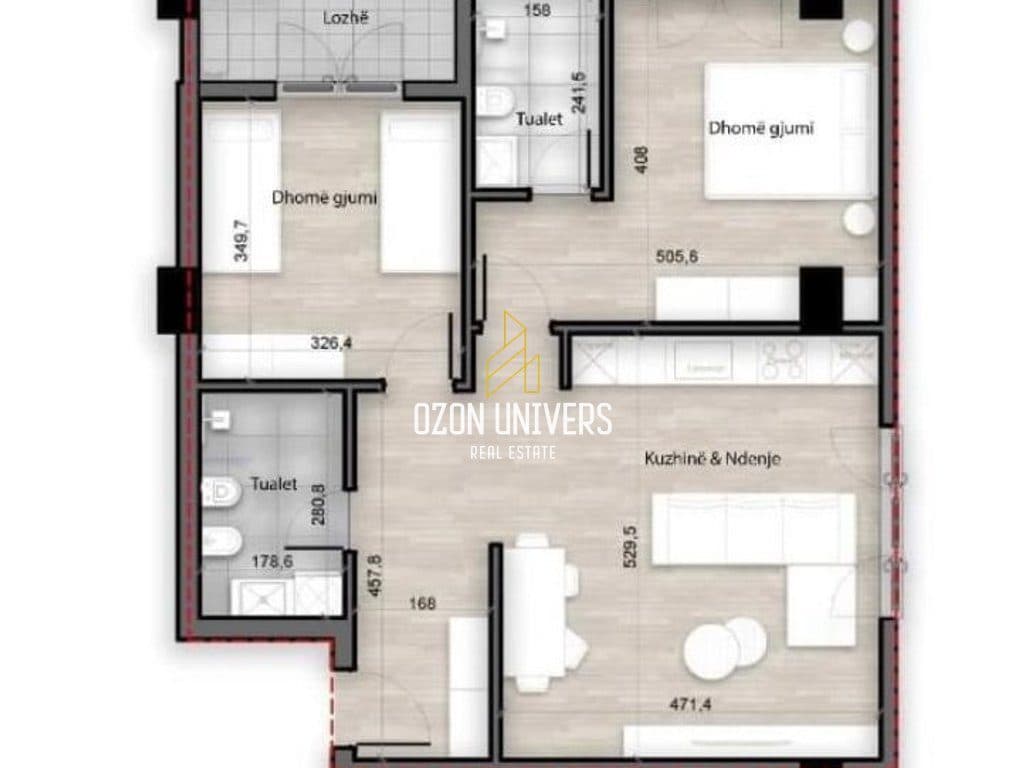 Shitet Apartament 2+1+2 , Splendor Residence, Porcelan!