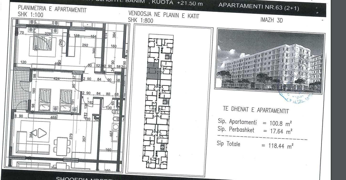 Tipologji Apartamentesh për Shitje në Rrugën Azem Galica Kamëz! 3